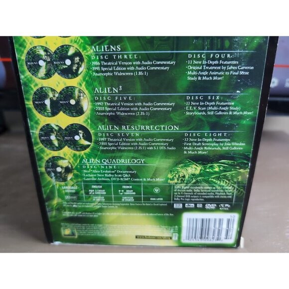 Alien Quadrilogy DVD Box Set 4 Sci-Fi Horror Movie Classic Region 1 - Picture 6 of 16